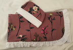 Soft Hospital Robe – Pink Leaves