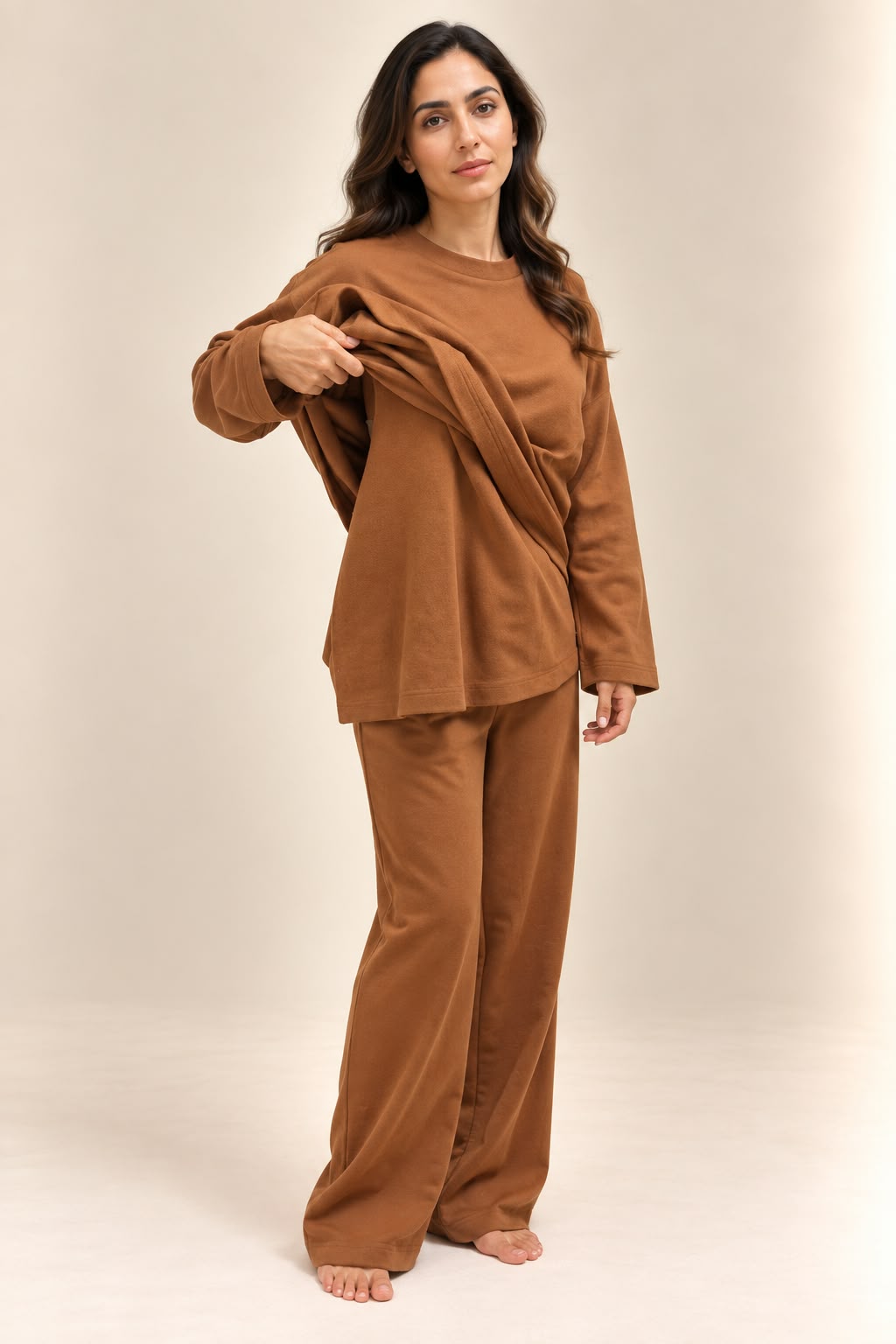 Winter set (Cashmere) - Caramel Brown