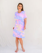 Nursing Cross Layer Gown – Tie Dye