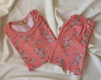 Short Nursing Pyjama – Dark Pink