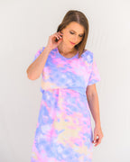 Nursing Cross Layer Gown – Tie Dye