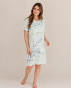 Nursing Cross Layer Gown – Tie Dye