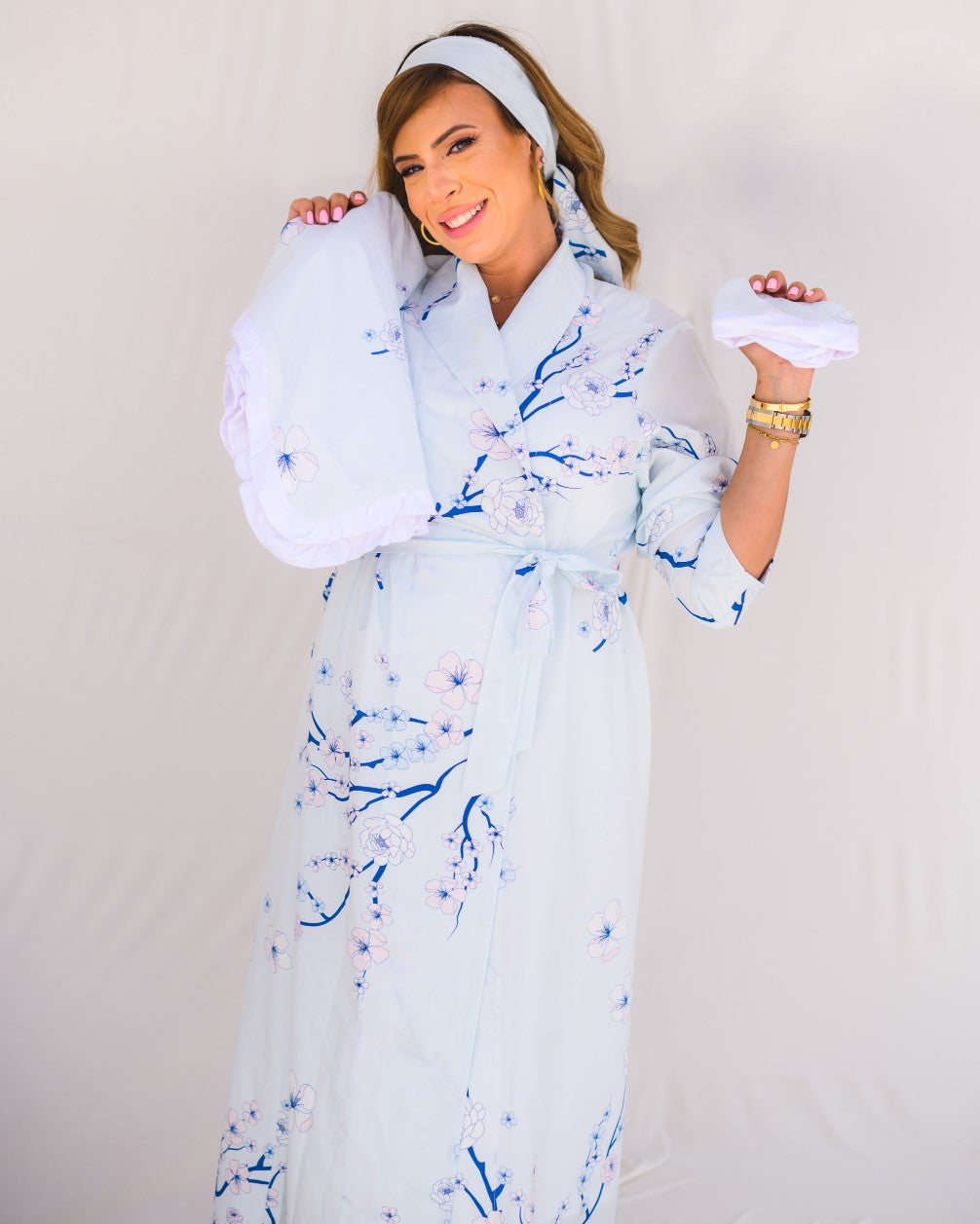 Soft Hospital Robe – Cherry Blossom Pink