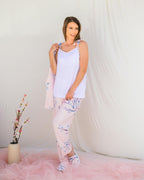 Cherry Blossom Nursing Pyjama Set – Pink – 3 Pieces