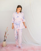 Cherry Blossom Nursing Pyjama Set – Pink – 3 Pieces