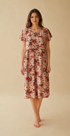 Nursing Cross Layer Gown – Tie Dye