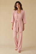 Polka Dot Nursing Pyjama Set – Saumon – 3 Pieces
