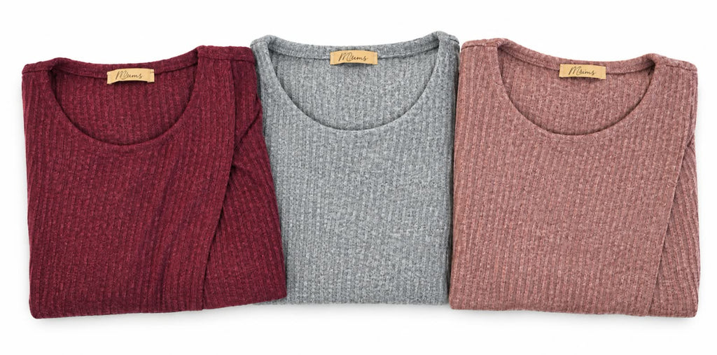 Winter pyjama Wrap Front 17 - Grey
