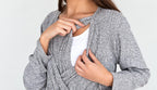 Long gown Open Front 19 - Grey
