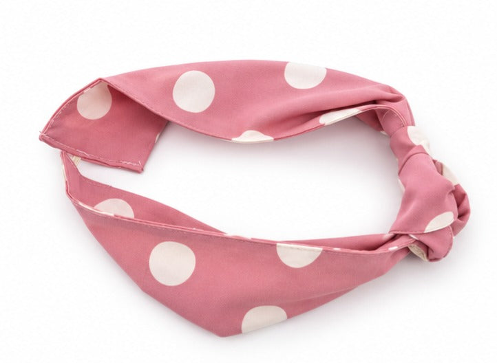Headband Polka Pink