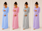Long gown Open Front 5 - Purple