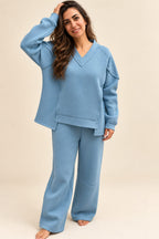Winter set (V Neck) - Sage Green