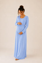 Long gown Open Front 5 - Purple