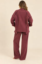 Winter set (V Neck) - Pink