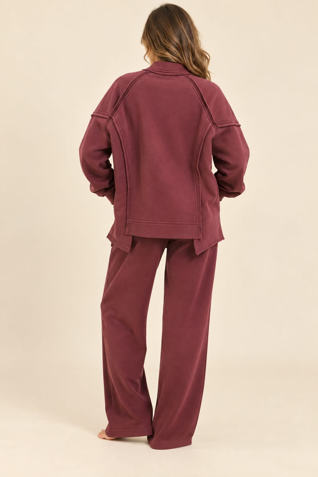 Winter set (V Neck) - Pink