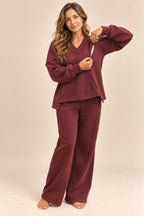 Winter set (V Neck) - Sage Green
