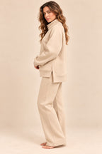 Winter Set (Quarter Zip) - Sage Green