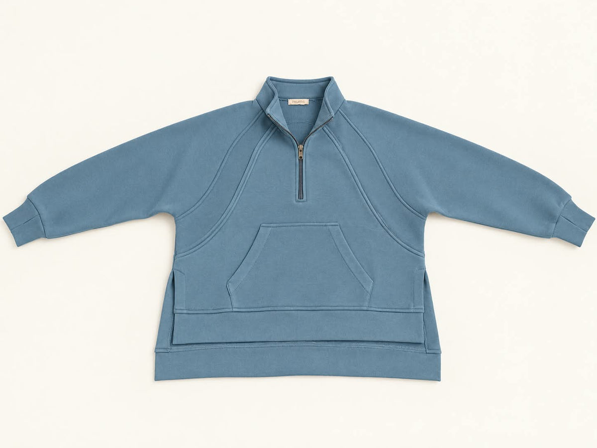 Winter Set (Quarter Zip) - Sage Green