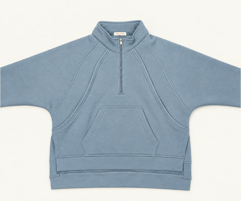 Winter Set (Quarter Zip) - Sage Green