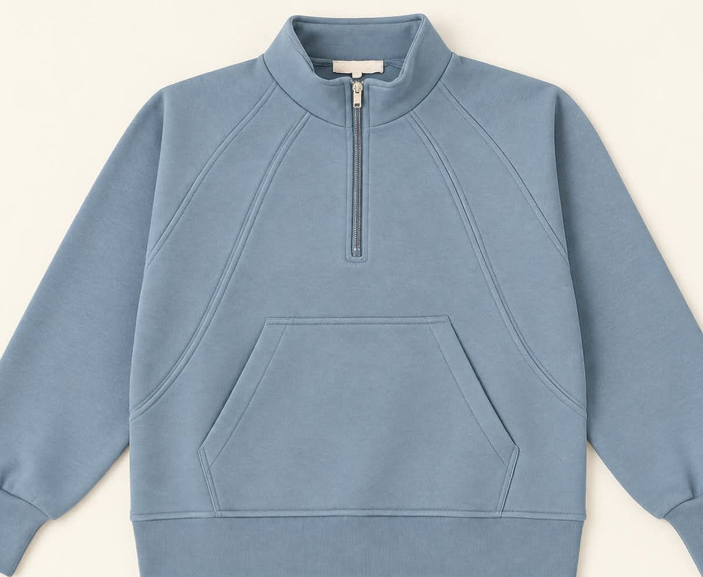 Winter Set (Quarter Zip) - Sage Green