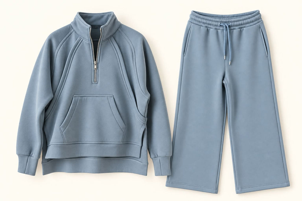 Winter Set (Quarter Zip) - Sage Green