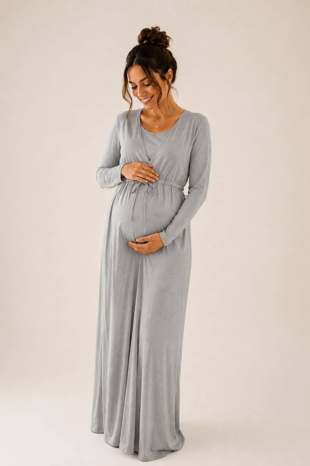 Long gown Open Front 5 - Purple