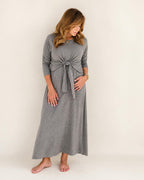 Long gown Front Knot 11 - Blue