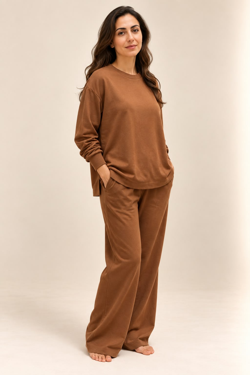 Winter set (Cashmere) - Caramel Brown
