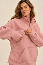 Winter Set (Quarter Zip) - Sage Green