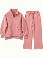Winter Set (Quarter Zip) - Sage Green