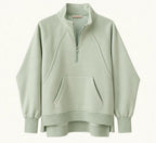 Winter Set (Quarter Zip) - Sage Green