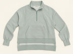 Winter Set (Quarter Zip) - Sage Green