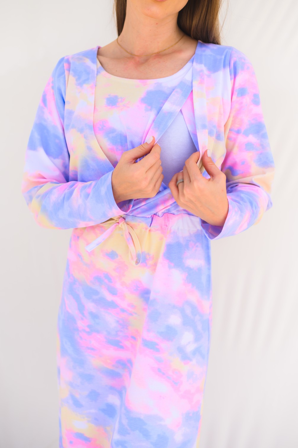 Long gown Open Front 5 - tie dye
