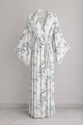 Floral Kimono Robe – White